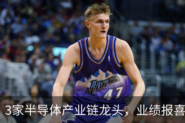 3家半导体产业链龙头，业绩报喜！